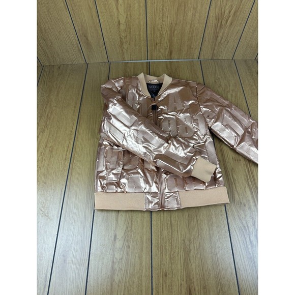 GUESS Girl's puffy , Metallic Copper Size 14 LA 1981 - Picture 8 of 16